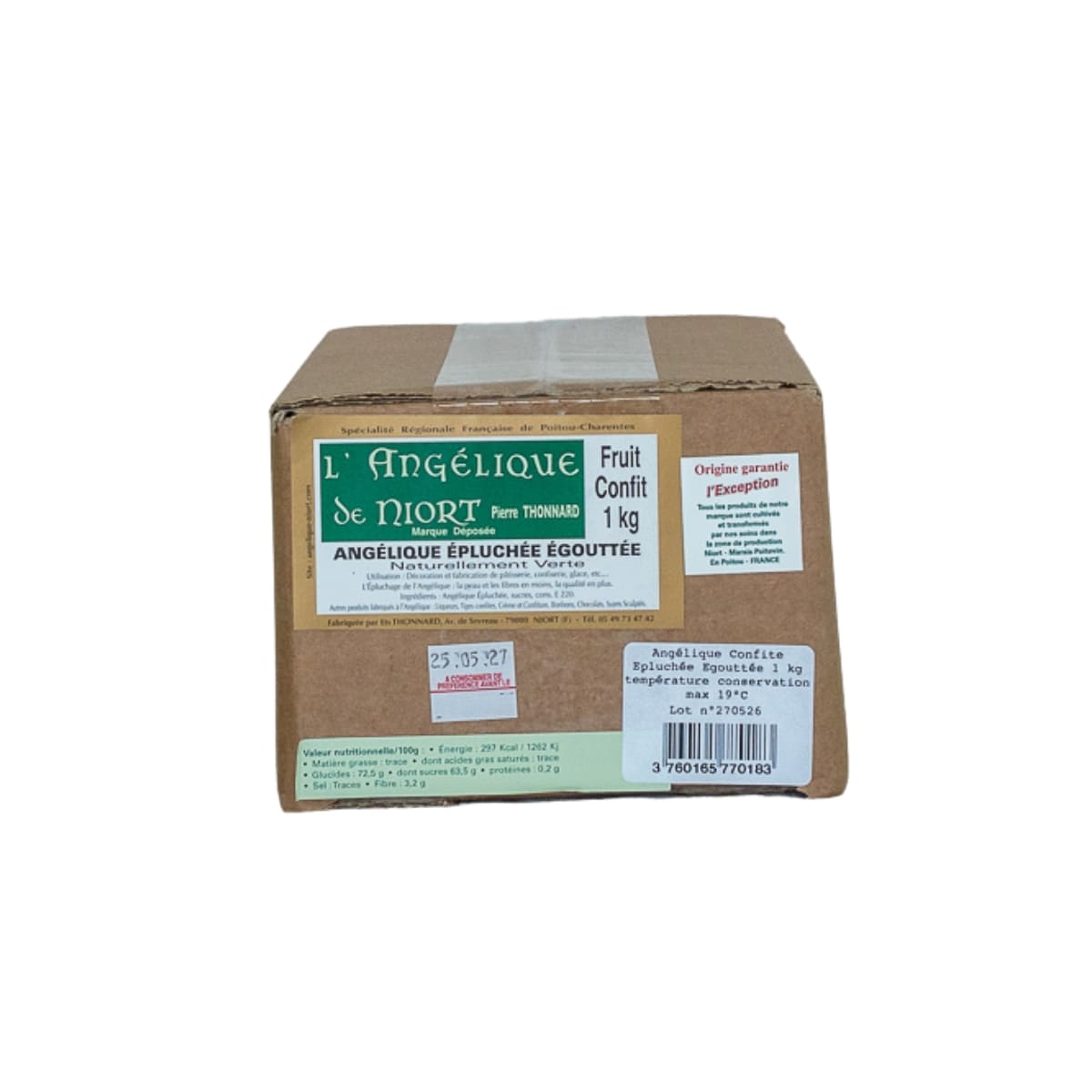 Angélique confite épluchée égouttée 1 kg