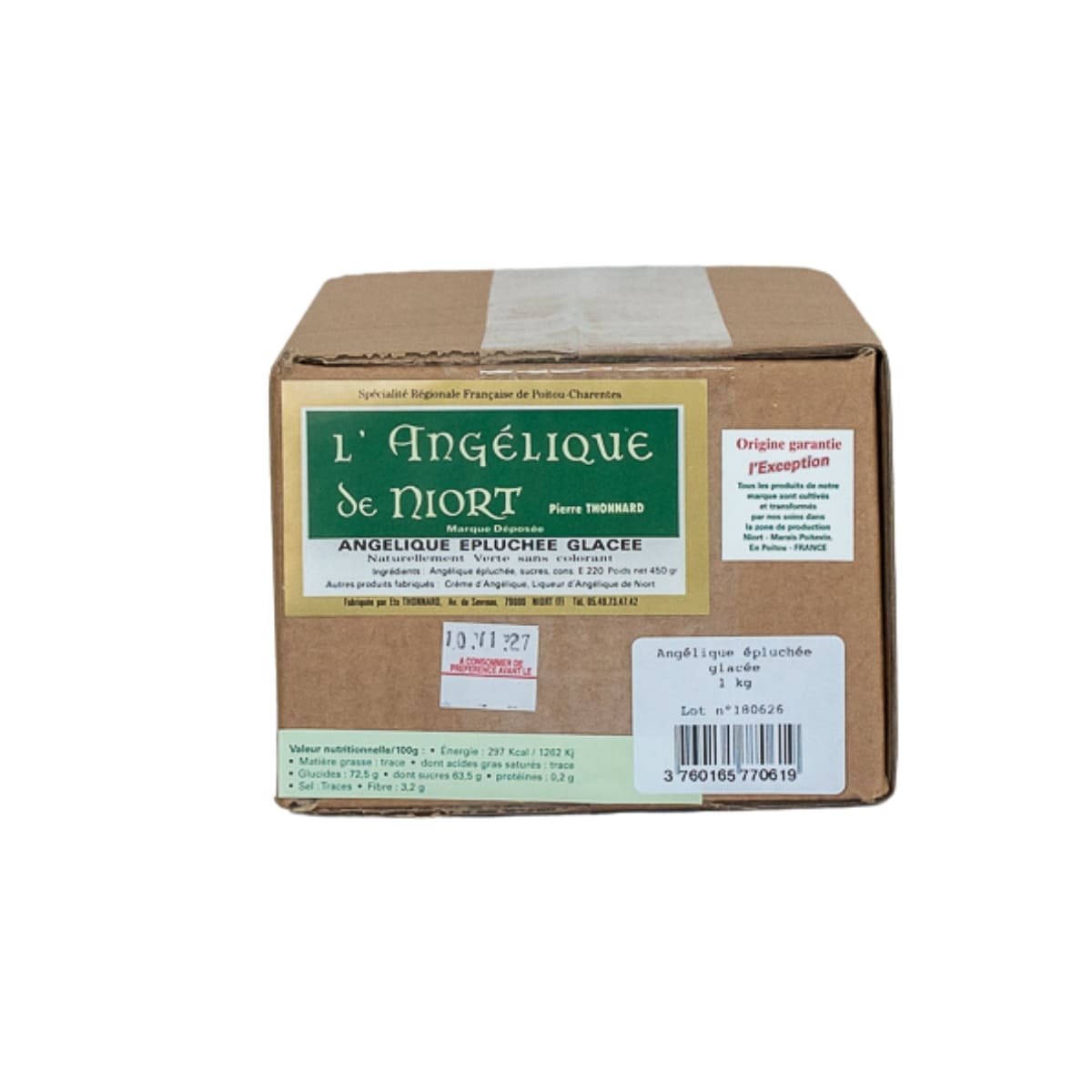 Angélique épluchée glacée carton 1 kg