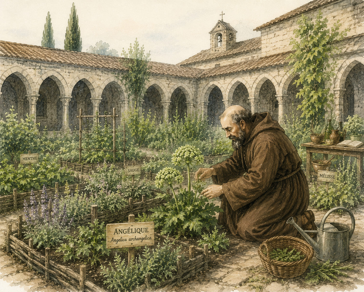 angélique cultivée par les monastères